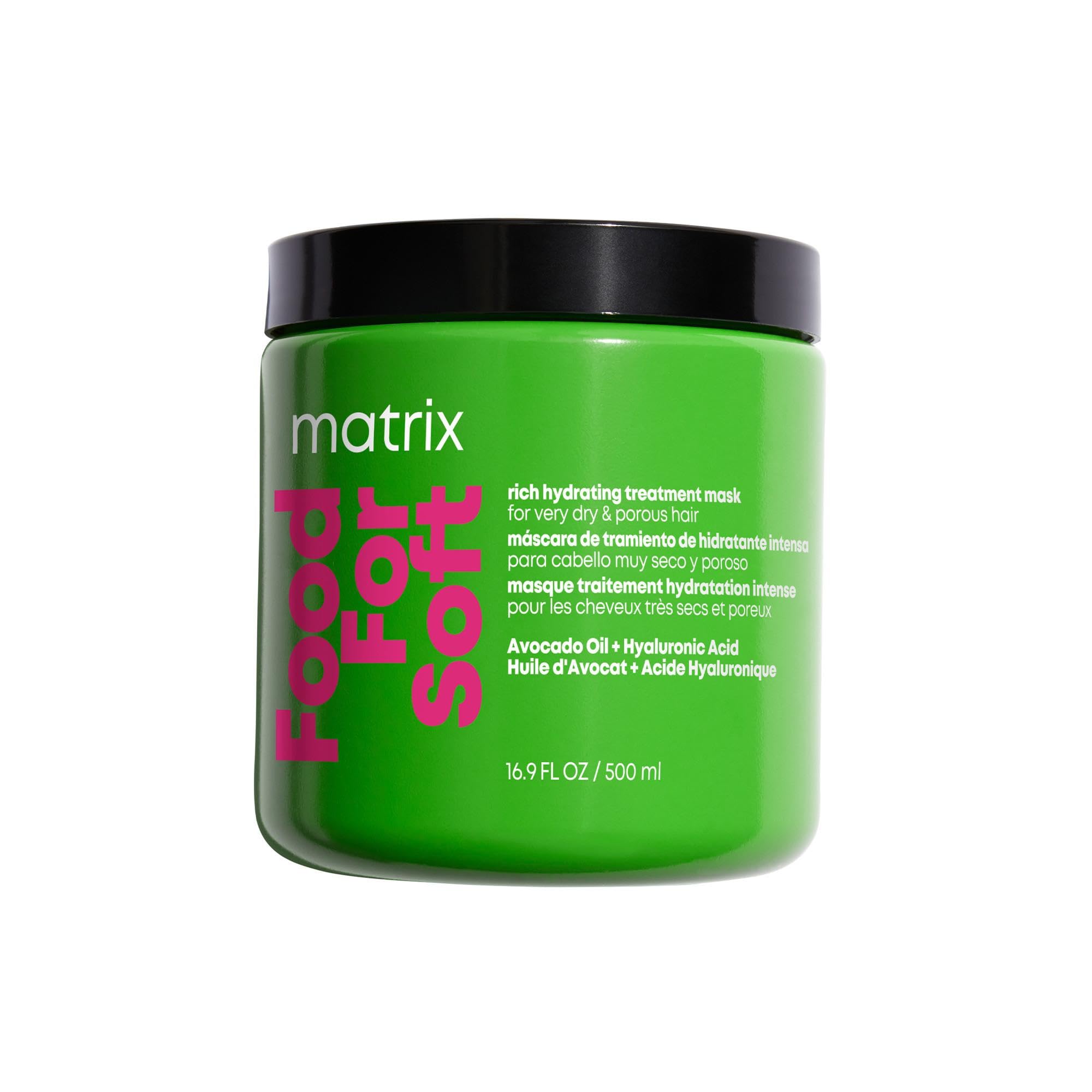 Mascarilla Capilar Matrix Food For Soft Rich Hydrating, 500 Ml, Aguacate - Venta Internacional.