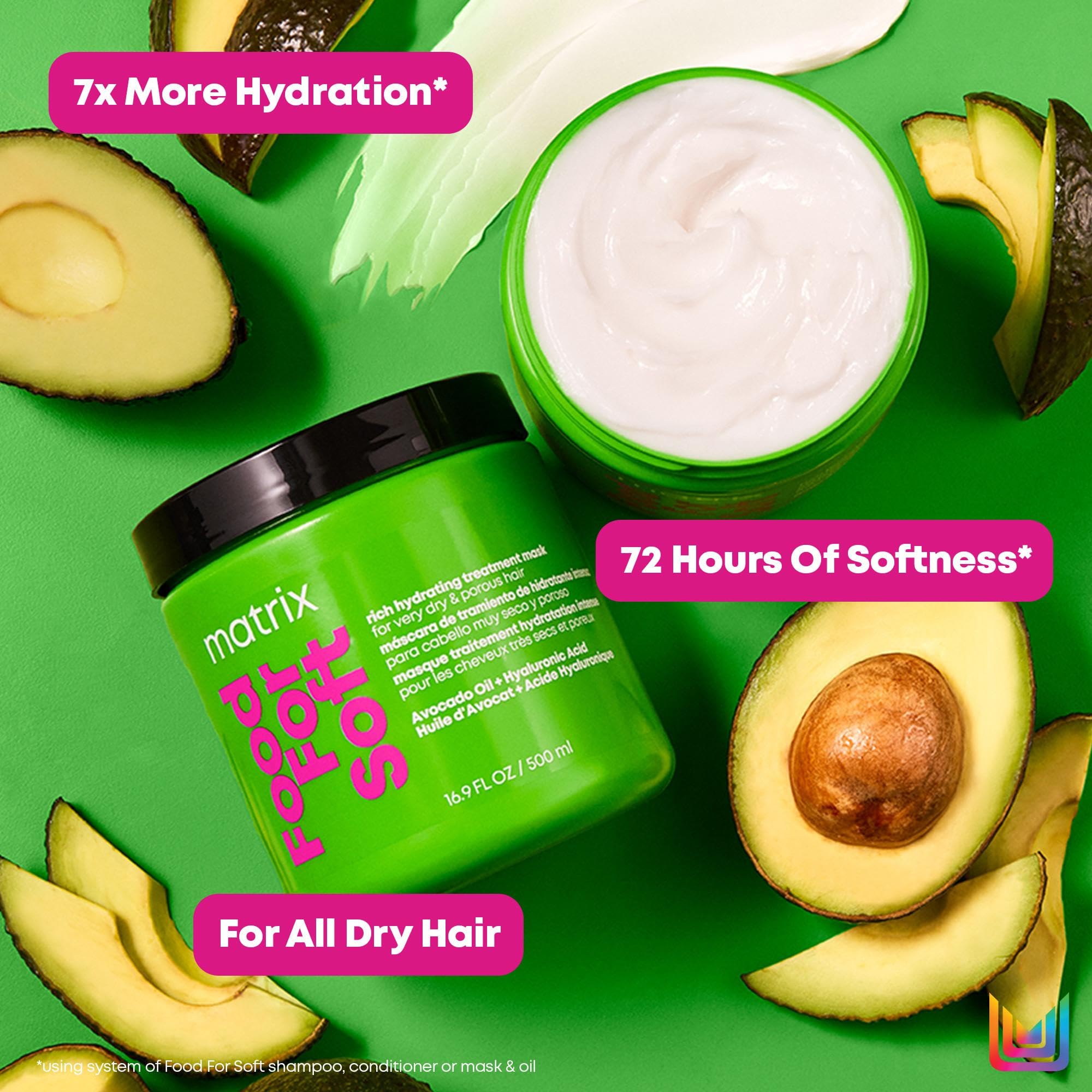 Foto 6 pulgar | Mascarilla Capilar Matrix Food For Soft Rich Hydrating, 500 Ml, Aguacate - Venta Internacional.