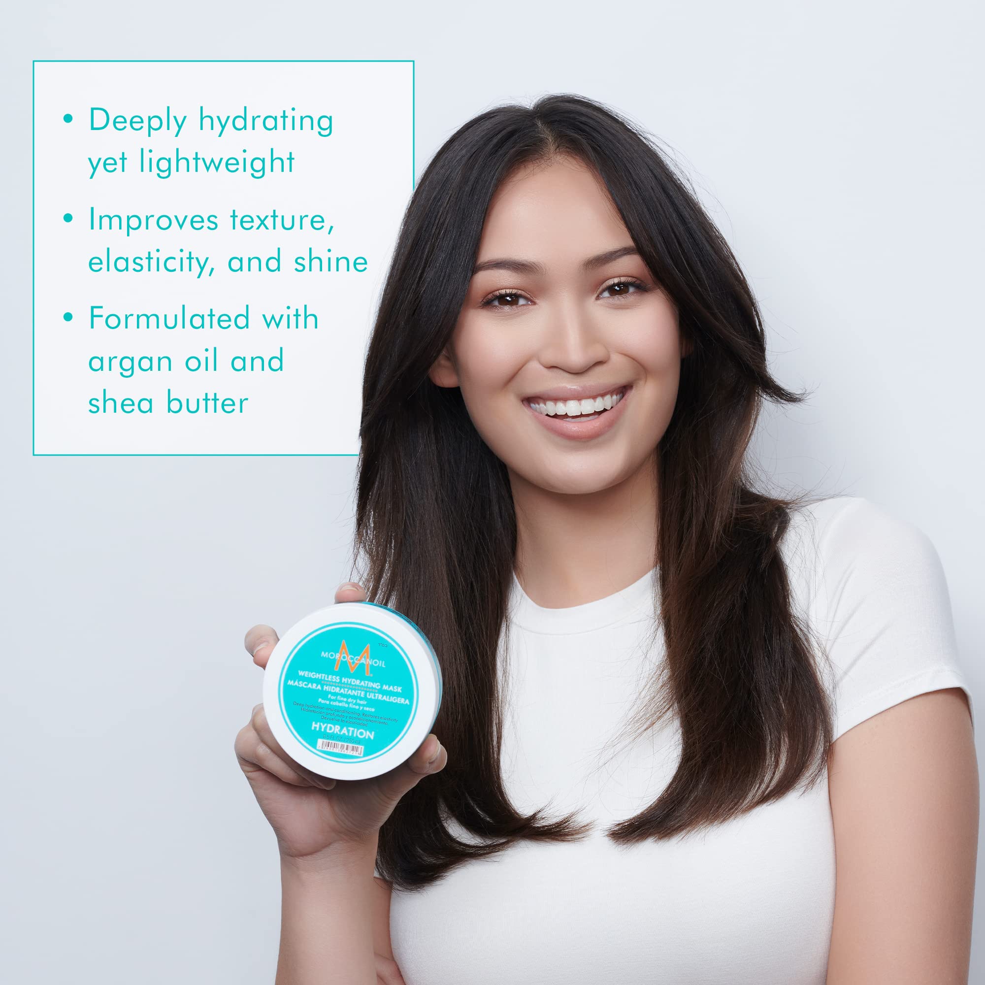 Foto 4 pulgar | Mascarilla Capilar Moroccanoil Weightless Hydrating 250 Ml Para Cabello Fino - Venta Internacional.