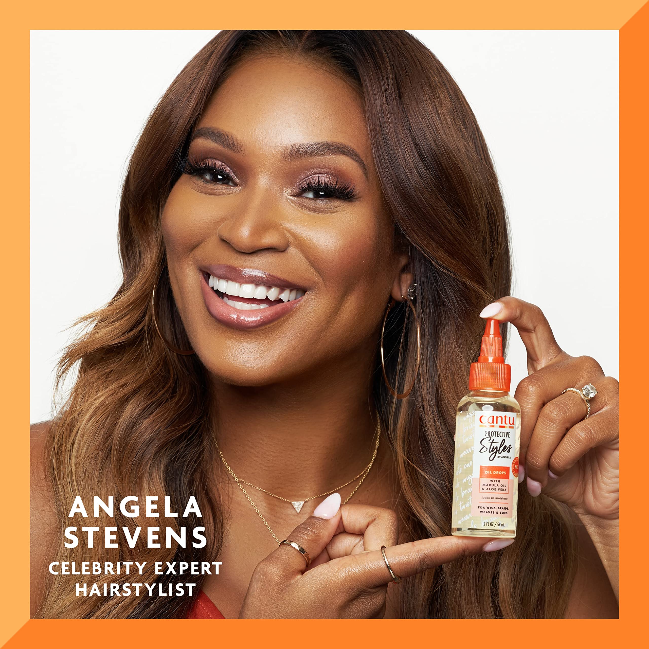 Foto 3 pulgar | Gotas De Aceite Diarias Cantu Protective Styles Angela, 60 Ml - Venta Internacional.
