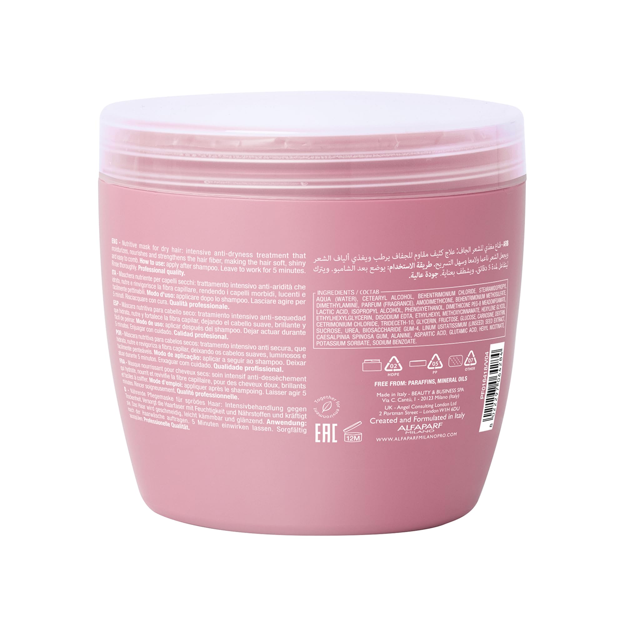 Foto 3 pulgar | Mascarilla Capilar Alfaparf Milano Semi Di Lino Moisture Nutritive 500 Ml - Venta Internacional.