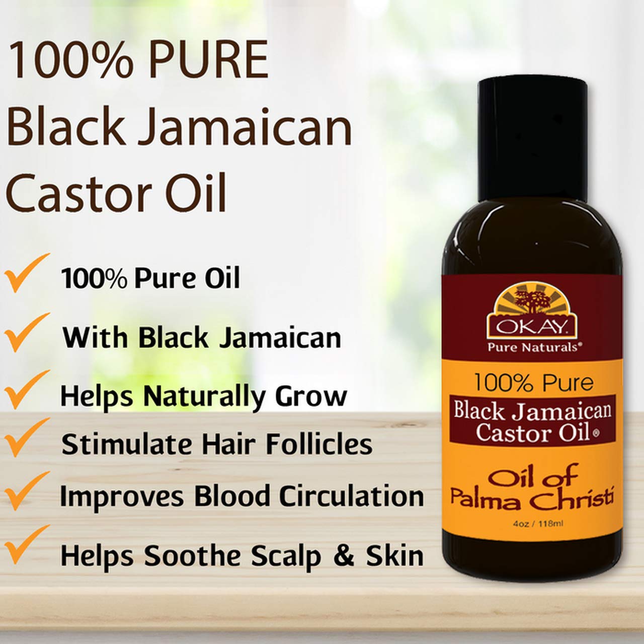 Foto 3 pulgar | Aceite De Ricino Negro Jamaicano Oil Okay 120 Ml - Venta Internacional.