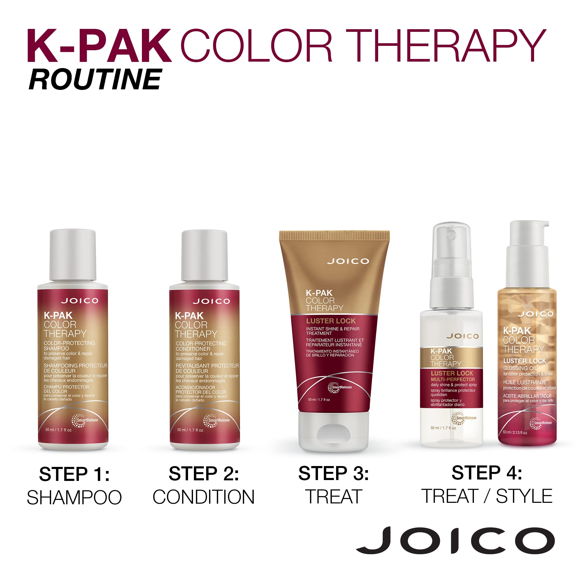 Foto 7 pulgar | Tratamiento Joico K-pak Color Therapy Luster Lock, 50 Ml - Venta Internacional.