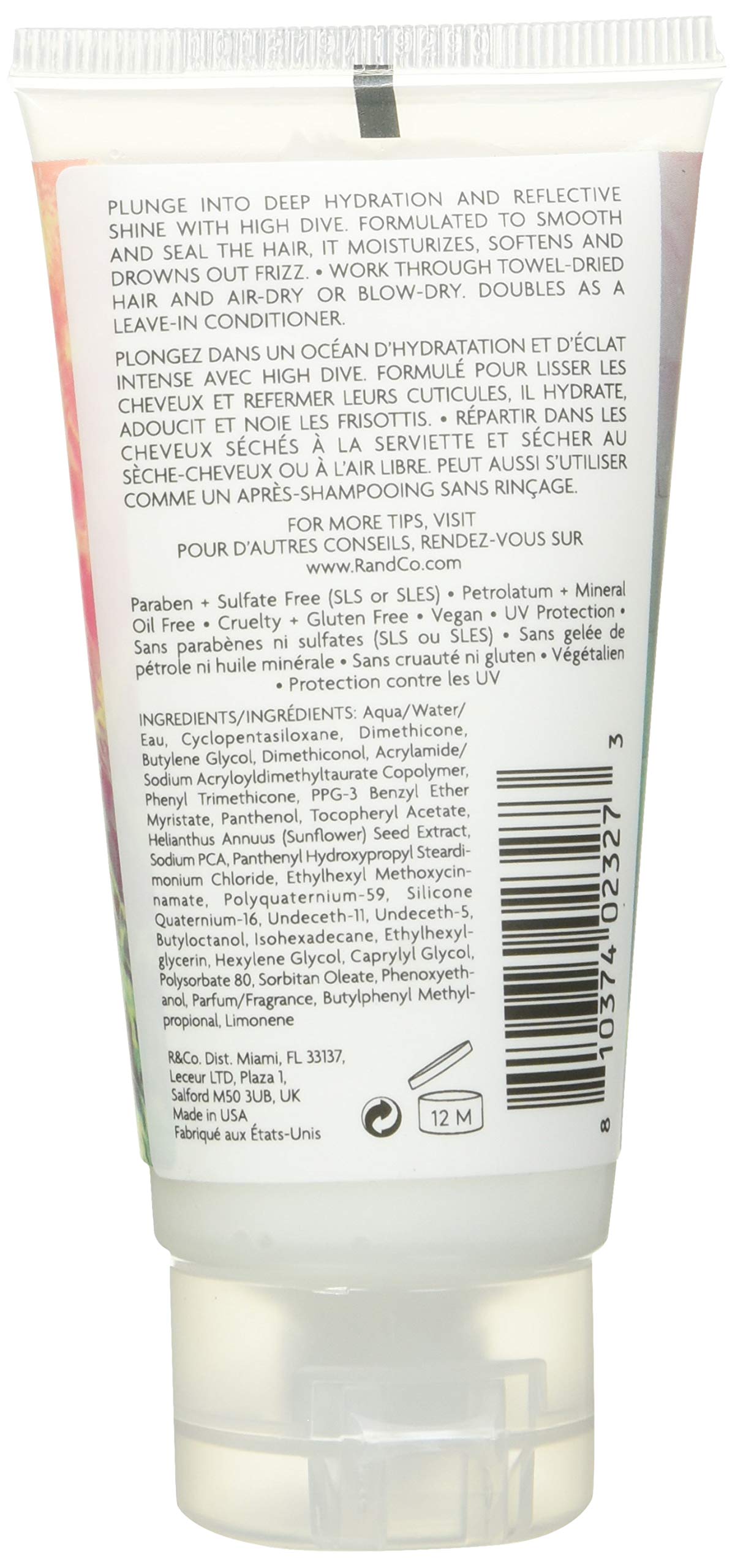 Foto 3 pulgar | Crema Moisture + Shine R+co High Dive 50 Ml/50 G - Venta Internacional.