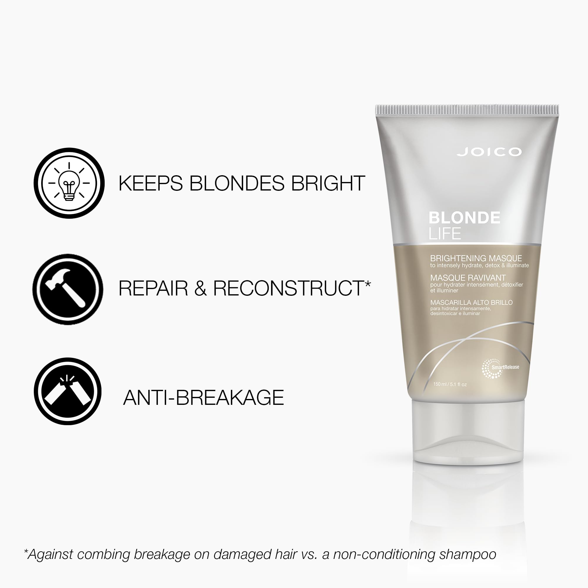 Foto 4 pulgar | Mascarilla Capilar Joico Blonde Life Brightening 150 Ml Sin Sulfatos - Venta Internacional.