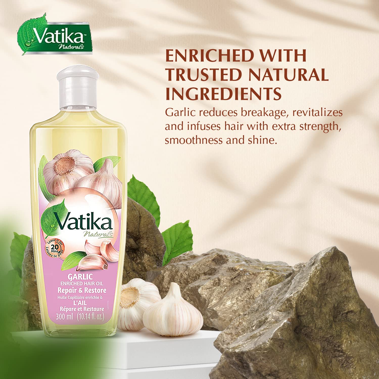 Foto 4 pulgar | Aceite Capilar Dabur Vatika Naturals Enriquecido Con Ajo 200 Ml - Venta Internacional.