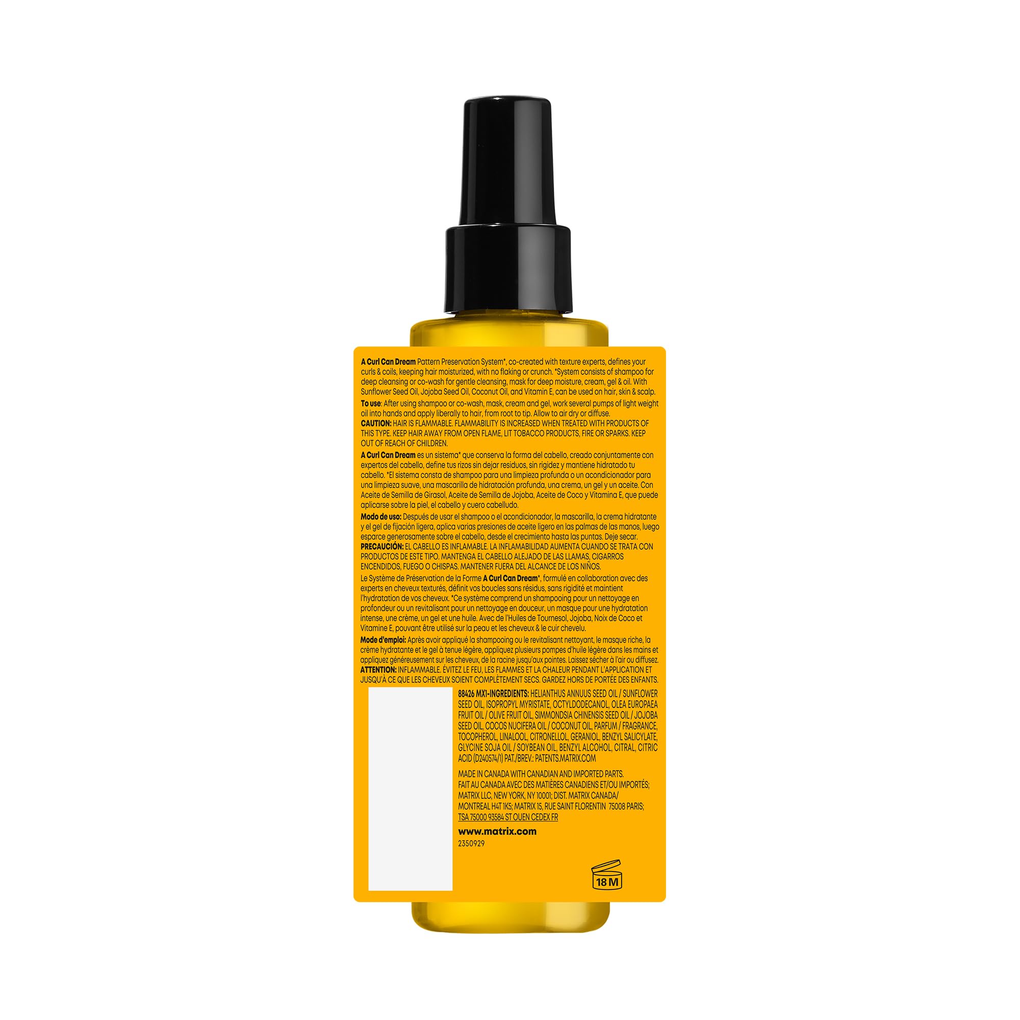 Foto 7 | Aceite Para Cabello Y Cuero Cabelludo Matrix A Curl Can Dream 130 Ml - Venta Internacional.