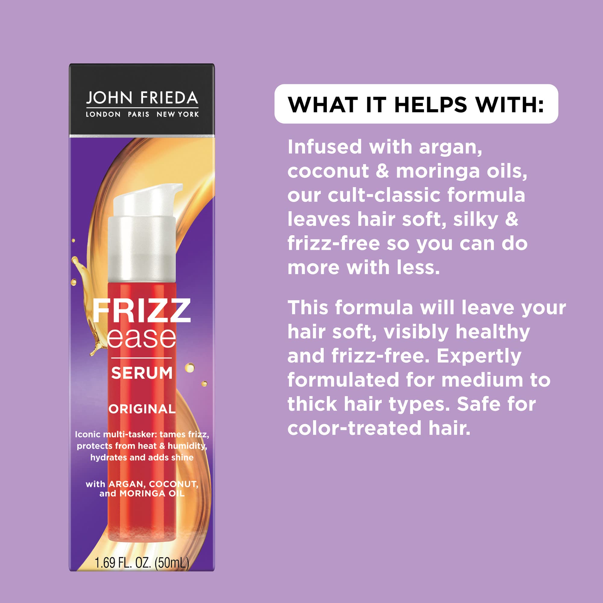 Foto 5 pulgar | Sérum Para El Cabello John Frieda Frizz Ease Original 50 Ml (paquete De 2) - Venta Internacional.