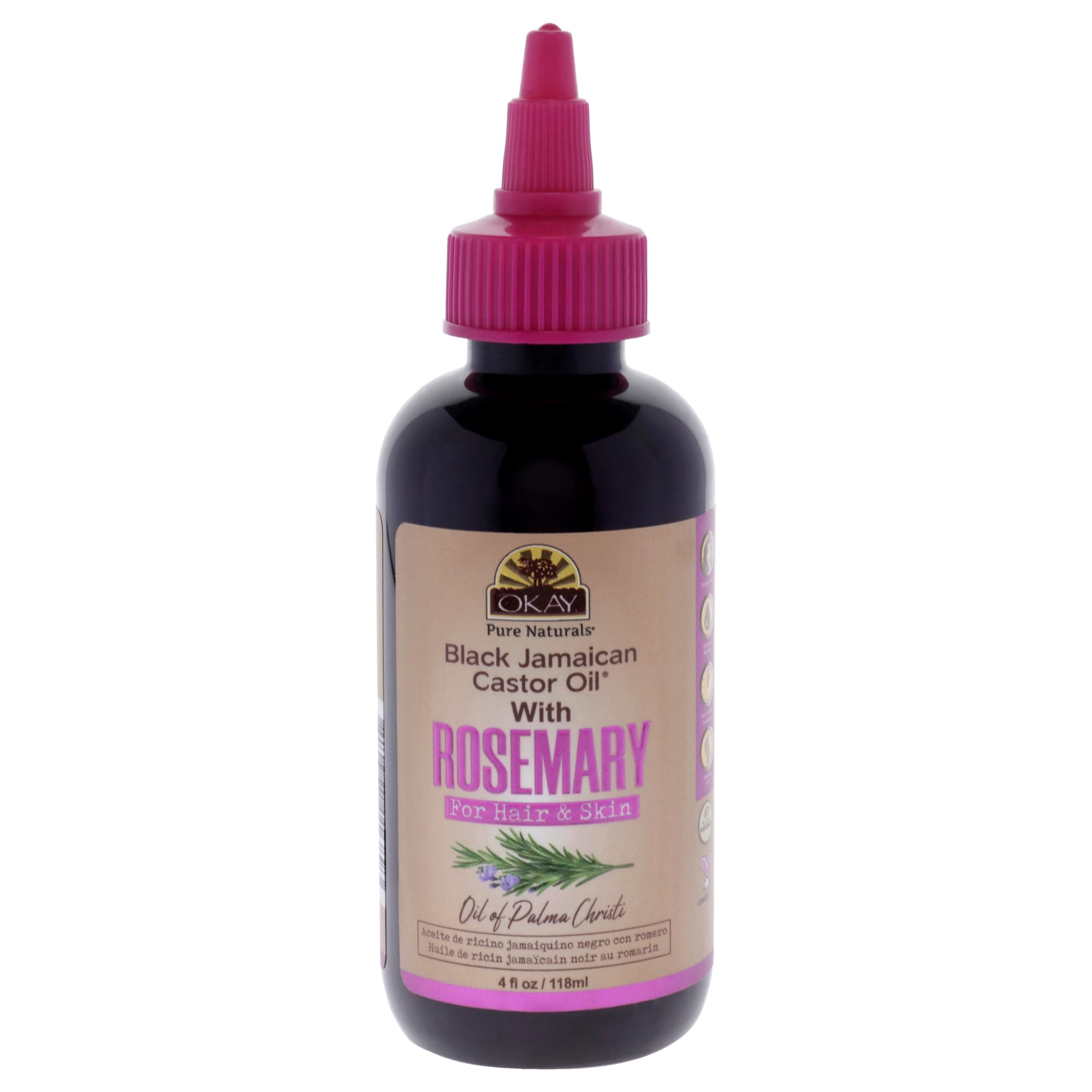 Foto 1 | Castor Jamaicano Negro Oil Okay Con Romero, 188 Ml - Venta Internacional.