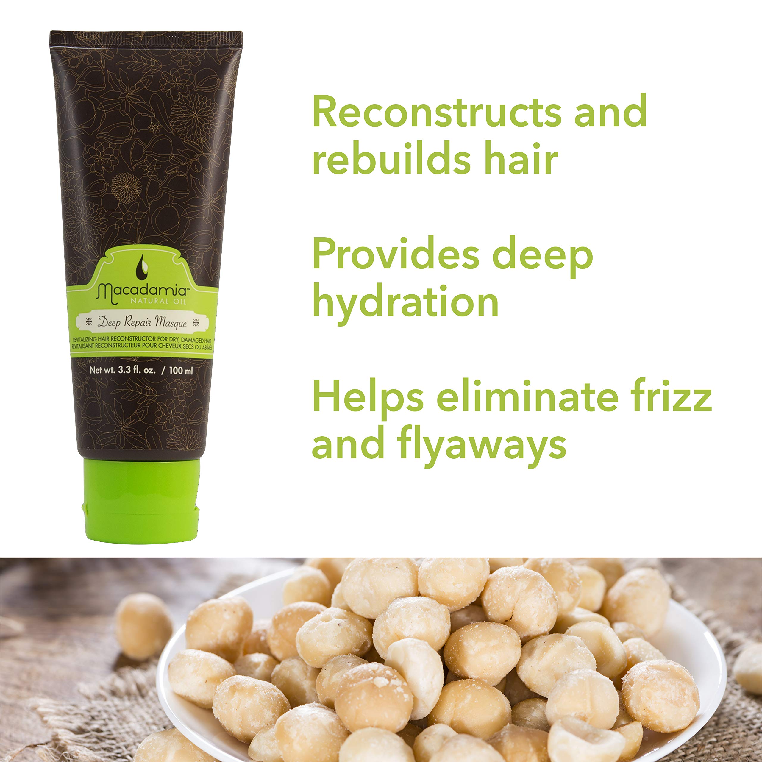 Foto 4 | Mascarilla Capilar Con Aceite De Macadamia, Aceite Natural, Reparador Profundo, 100 Ml - Venta Internacional.