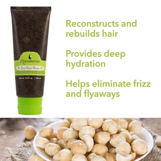 Foto 4 | Mascarilla Capilar Con Aceite De Macadamia, Aceite Natural, Reparador Profundo, 100 Ml - Venta Internacional.