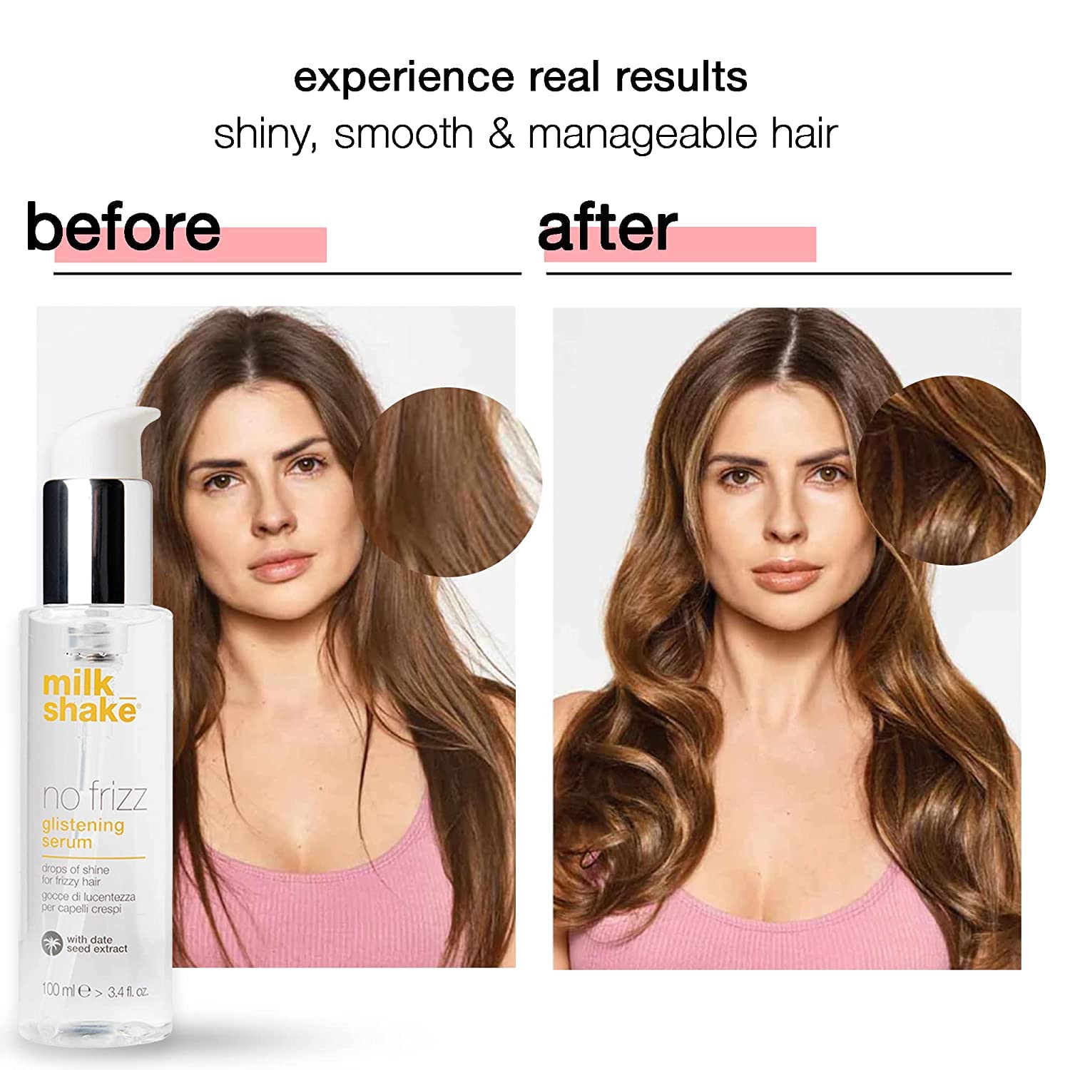 Foto 5 pulgar | Sérum Capilar Milk_shake Glistening Serum Frizzy Hair 100 Ml - Venta Internacional.