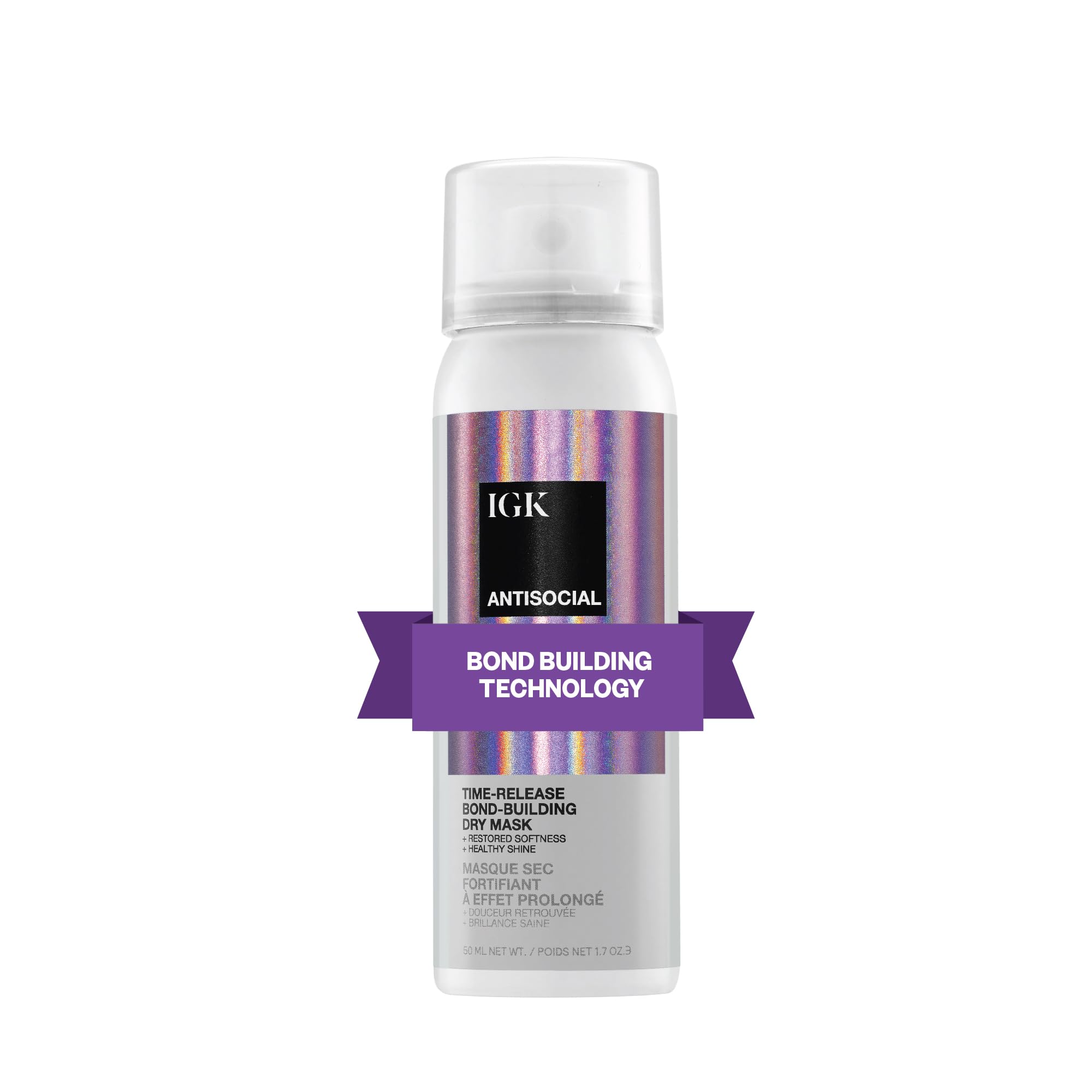 Foto 2 pulgar | Mascarilla Capilar Igk Antisocial Overnight Bond-building Travel Size - Venta Internacional.