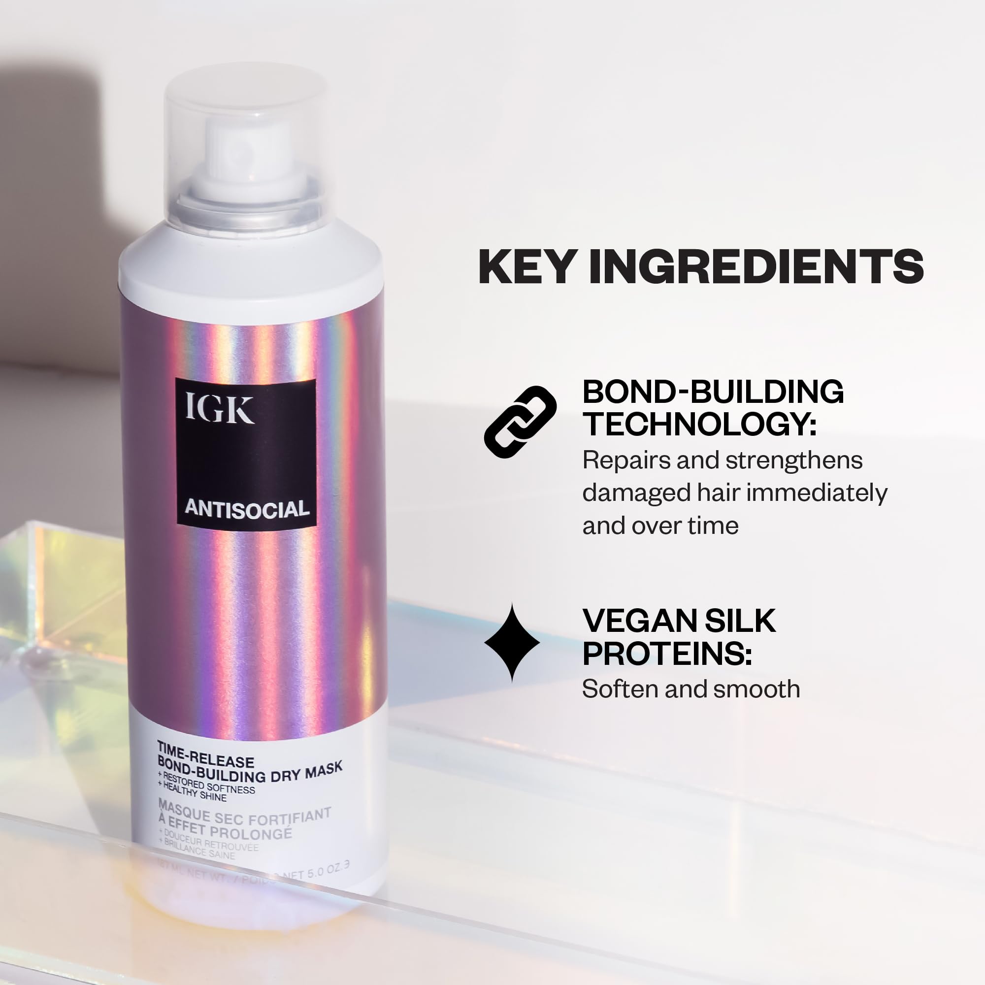 Foto 4 pulgar | Mascarilla Capilar Igk Antisocial Overnight Bond-building Travel Size - Venta Internacional.