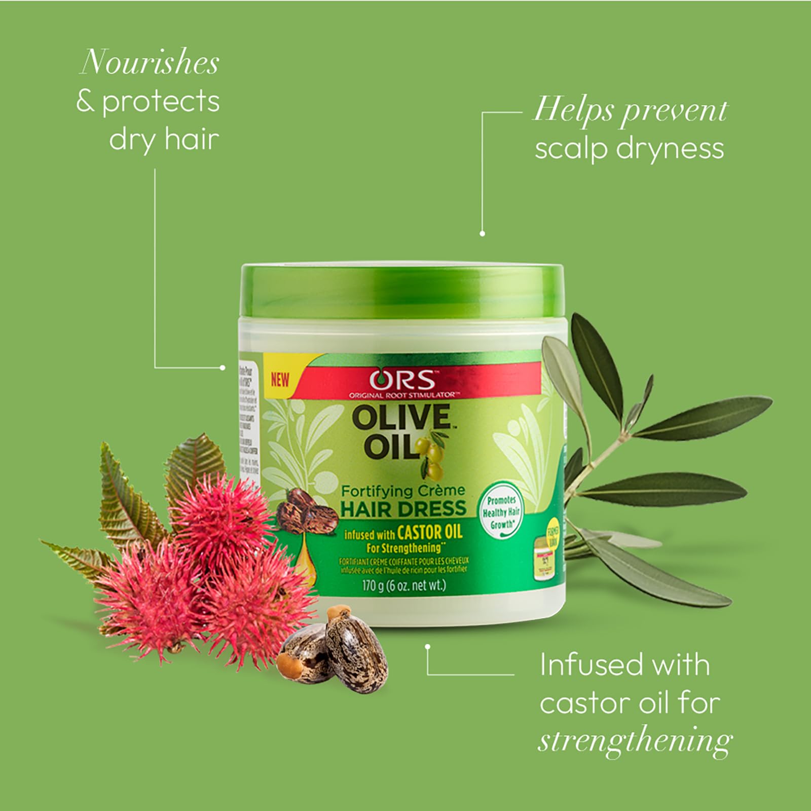 Foto 3 pulgar | Crema Fortificante Con Aceite De Oliva Ors Para Cabello - Venta Internacional.