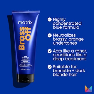 Foto 3 | Mascarilla Capilar Matrix Brass Off Color Depositing 500 Ml - Venta Internacional.
