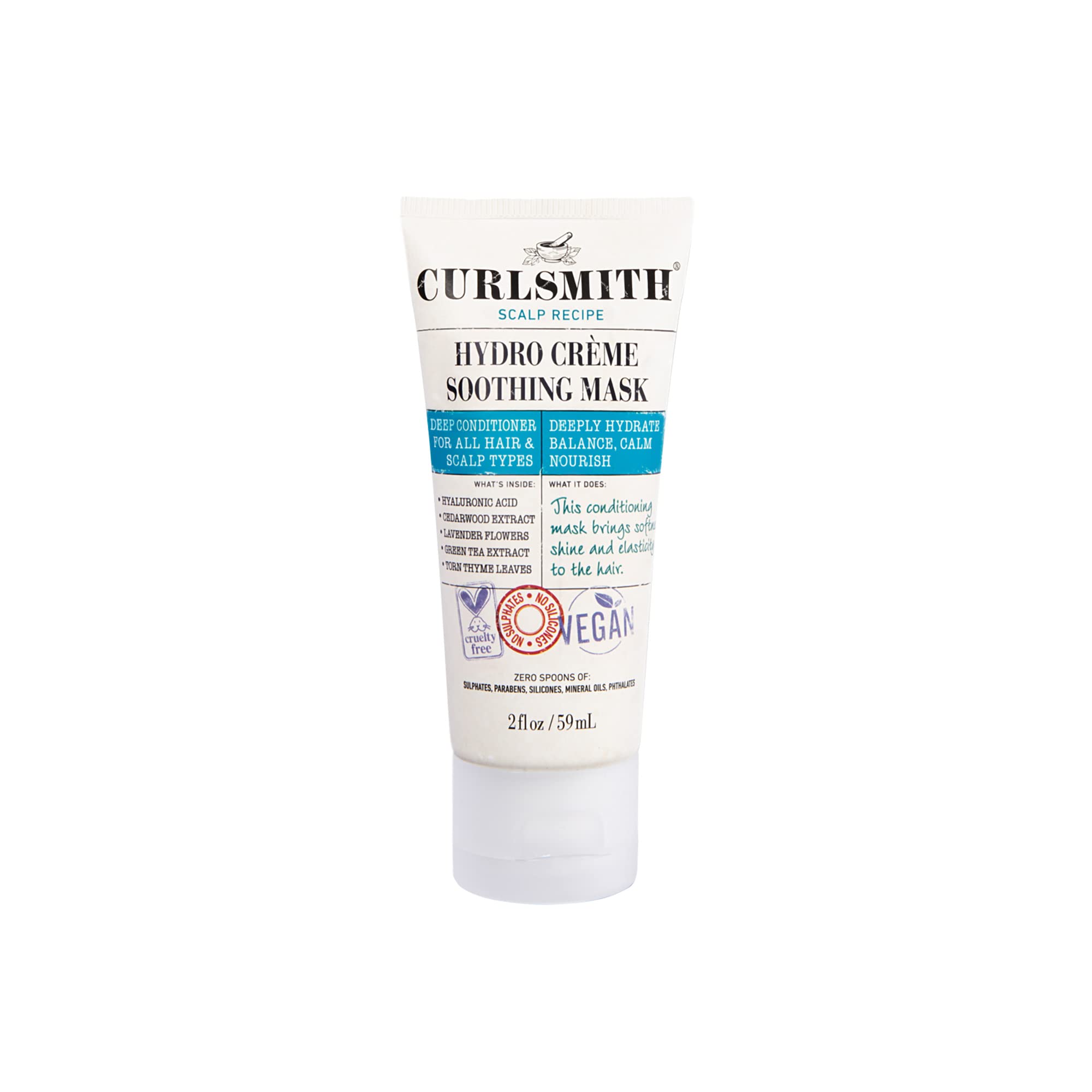 Mascarilla Capilar Curlsmith Hydro Crème Soothing 60 Ml Vegan - Venta Internacional. $448