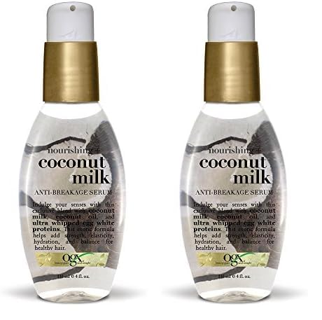 Serum Ogx De Leche De Coco Nutritiva, Antirotura, 120 Ml (paquete De 2) - Venta Internacional.