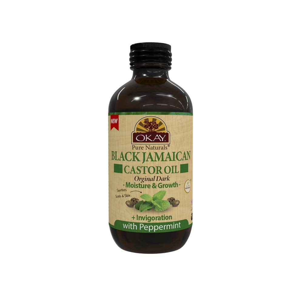 Foto 2 pulgar | Oil Okay Black Jamaican Castor Original Dark Con Menta, 118 Ml - Venta Internacional.
