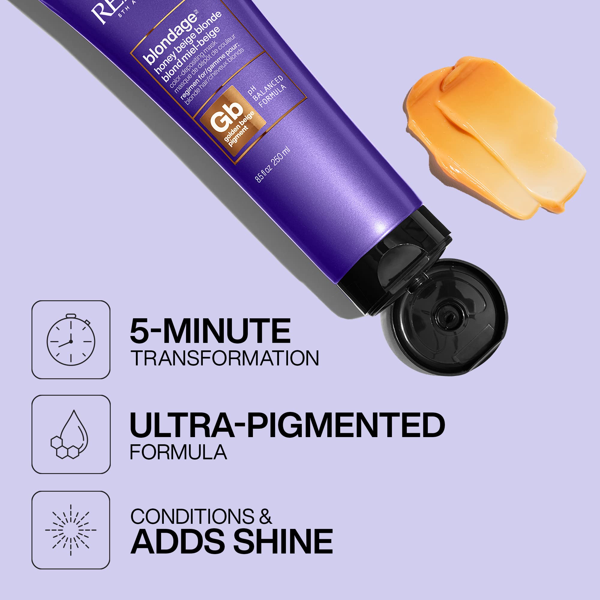 Foto 3 pulgar | Mascarilla Depositante De Color Redken Blondage Honey Beige 250 Ml - Venta Internacional.