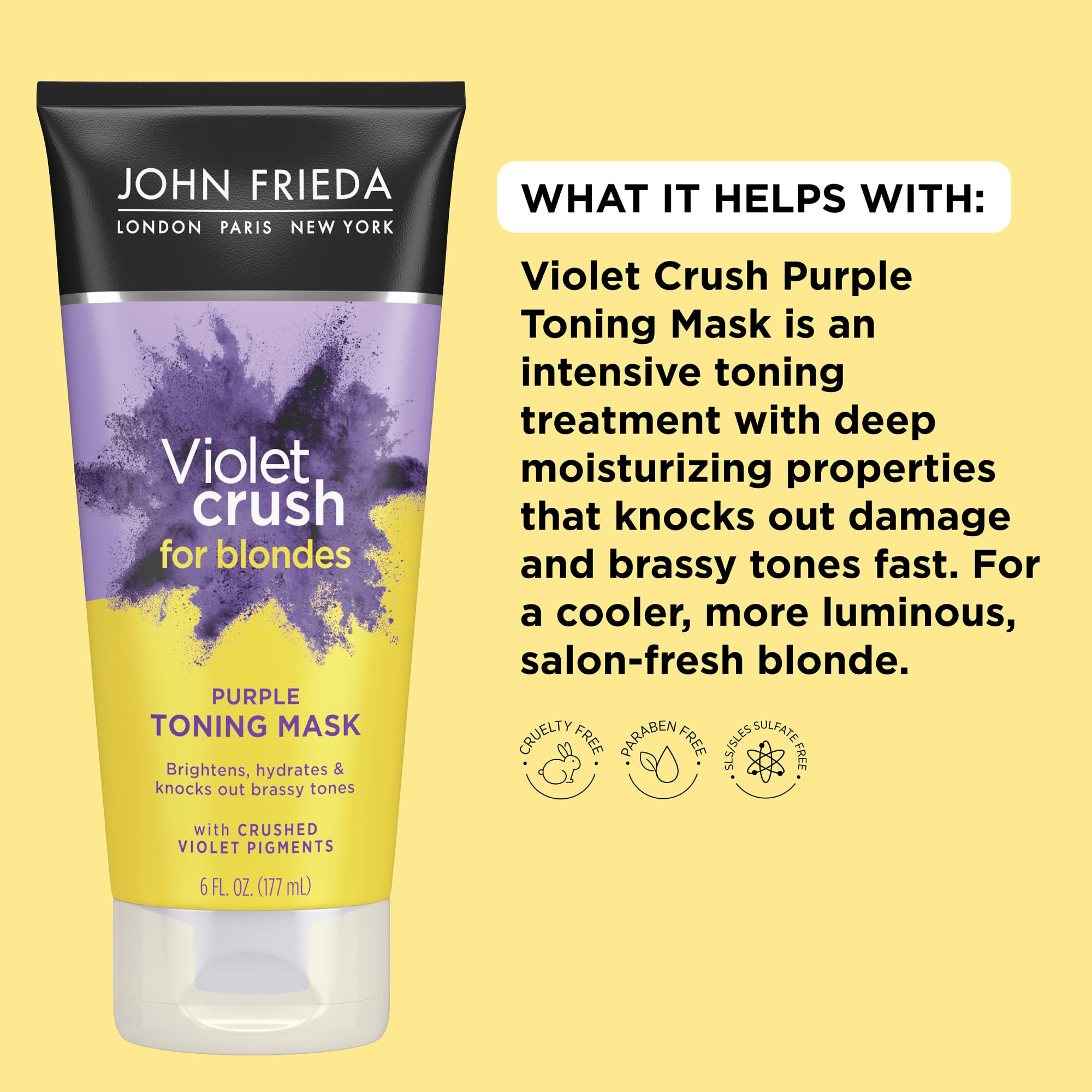 Foto 4 pulgar | Champú Y Mascarilla Tónica John Frieda Violet Crush Blonde Hair - Venta Internacional.