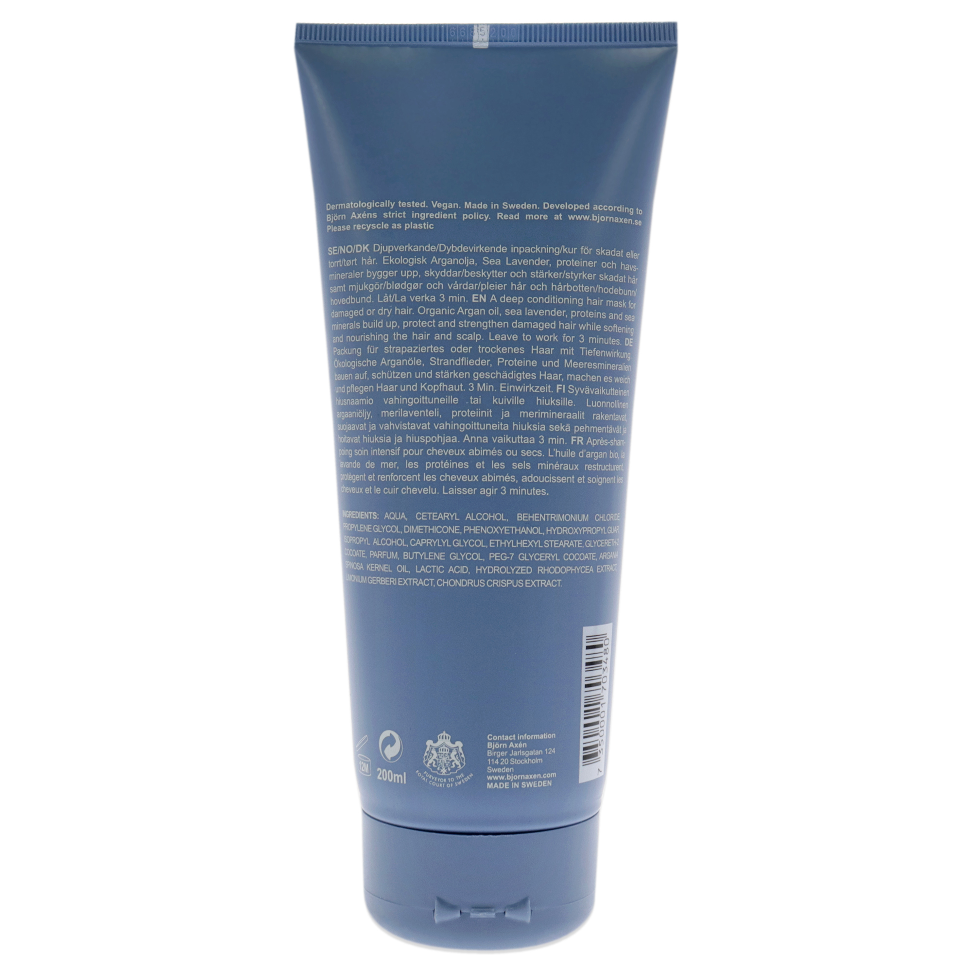 Foto 2 pulgar | Mascarilla Capilar Bjorn Axen Deep Conditioning Repair, 200 Ml, Unisex - Venta Internacional.