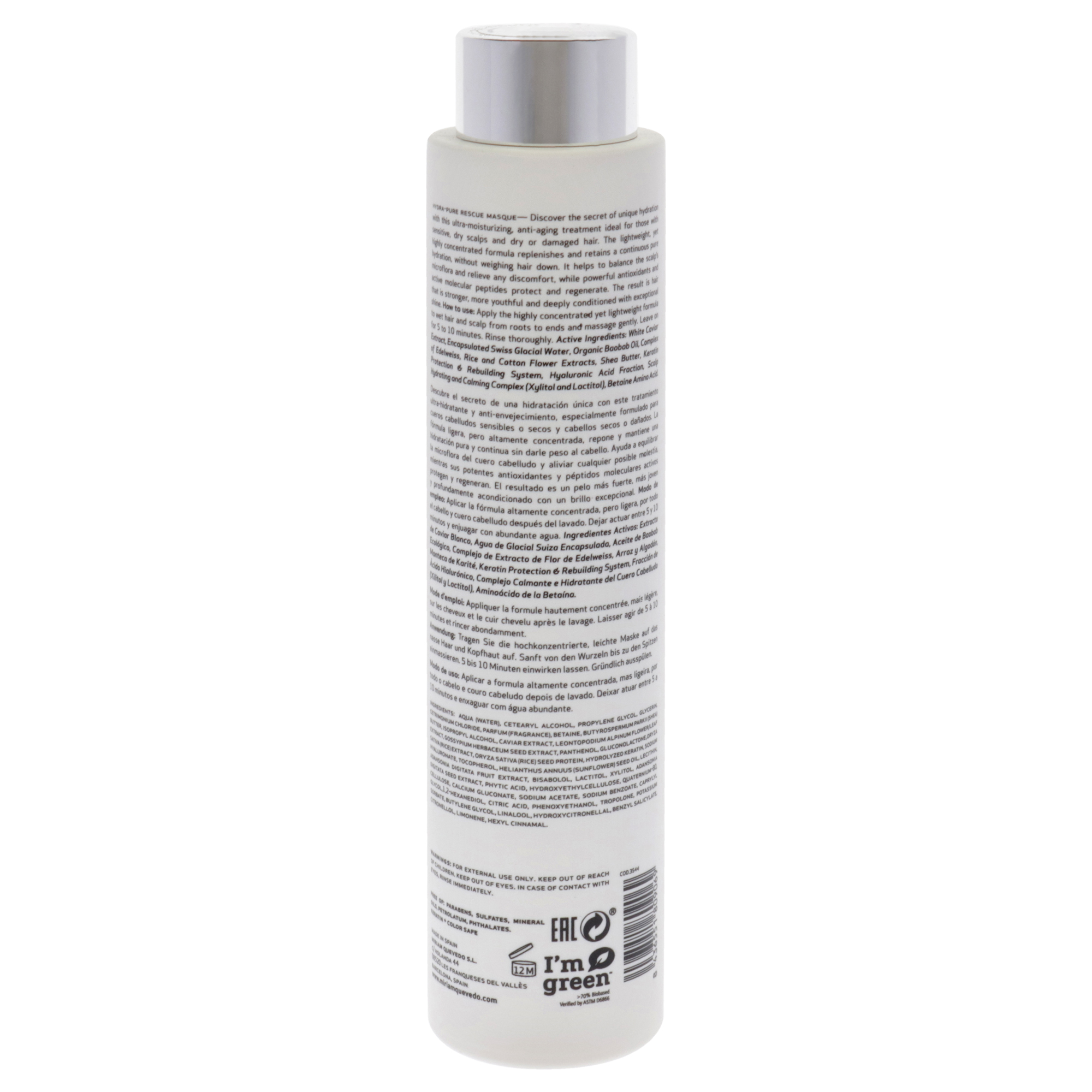 Foto 3 pulgar | Mascarilla Capilar Miriam Quevedo Glacial White 250ml Unisex - Venta Internacional.