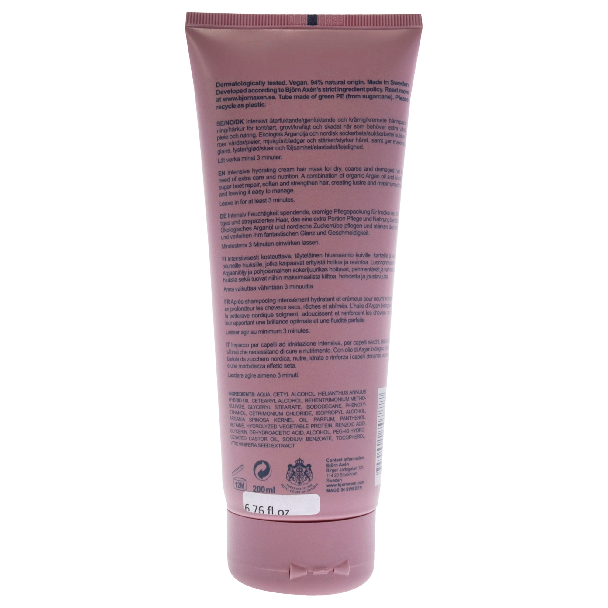 Foto 2 pulgar | Mascarilla Capilar Bjorn Axen, Aceite De Argán Y Queratina Vegana, 200 Ml, Unisex - Venta Internacional.