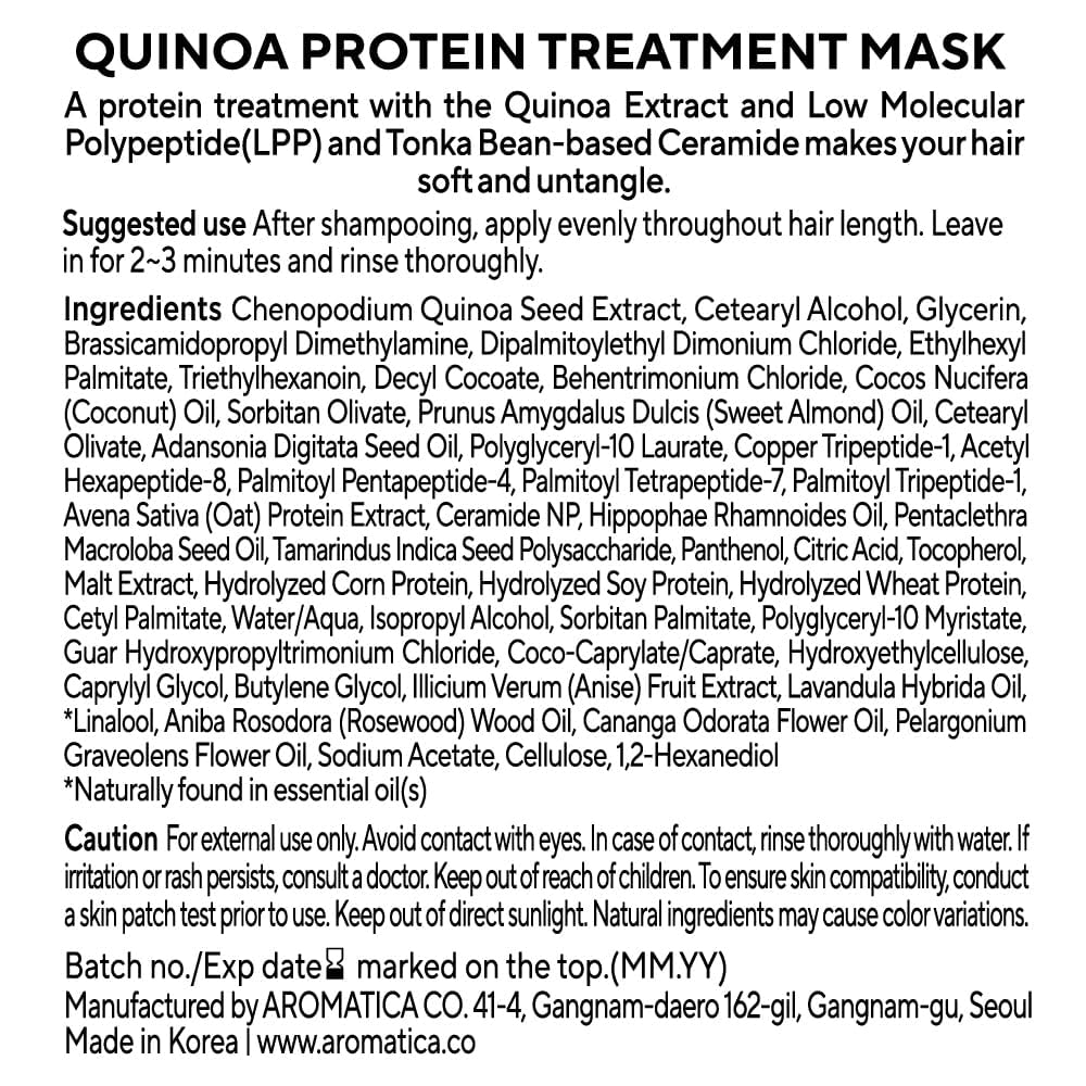 Foto 8 pulgar | Tratamiento Capilar Aromatica Quinoa Protein 160 Ml Sin Silicona - Venta Internacional.