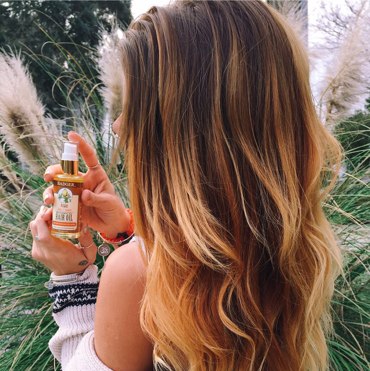Foto 6 | Aceite Capilar Badger Argan Con Jojoba Y Baobab, 60 Ml, Para Cabello Seco - Venta Internacional.