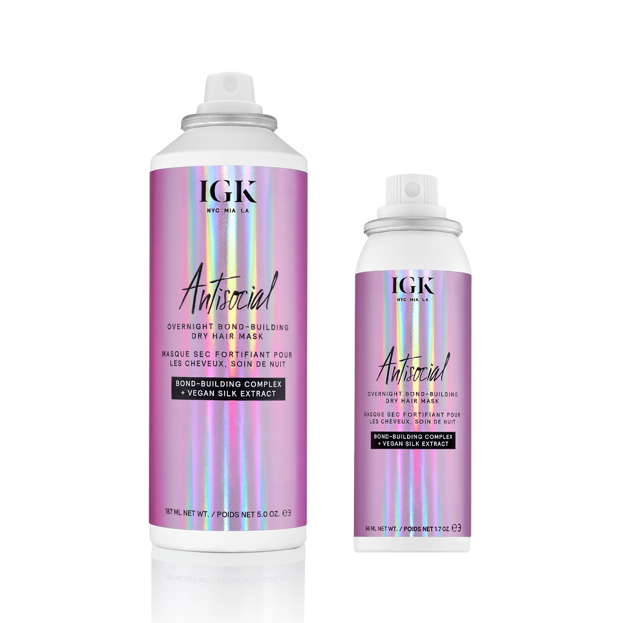 Foto 2 pulgar | Mascarilla Capilar Igk Antisocial Bond-building Dry Travel Bundle, 150 Ml - Venta Internacional.