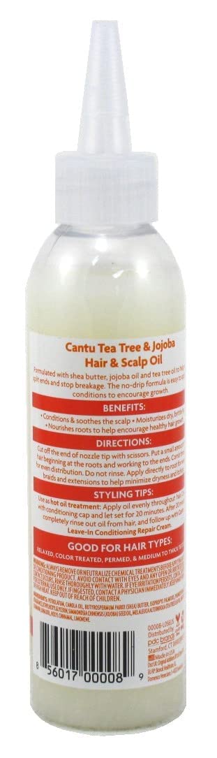 Foto 3 pulgar | Aceite Para Cabello Y Cuero Cabelludo Cantu, Manteca De Karité, Árbol De Té Y Jojoba, 180 Ml - Venta Internacional.