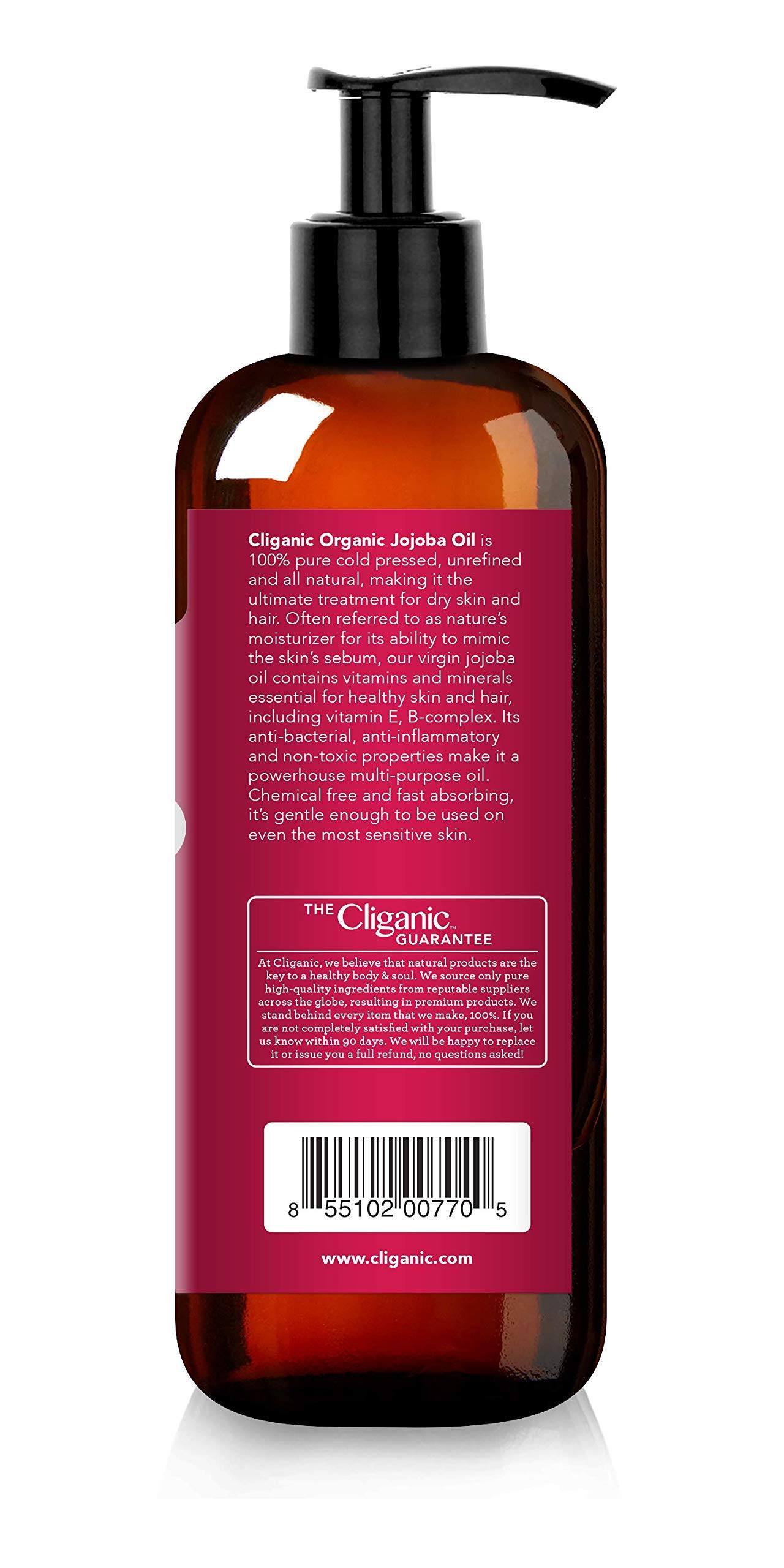 Foto 7 pulgar | Aceite De Jojoba Cliganic 473 Ml, 100% Orgánico, Prensado En Frío, Sin Refinar - Venta Internacional.