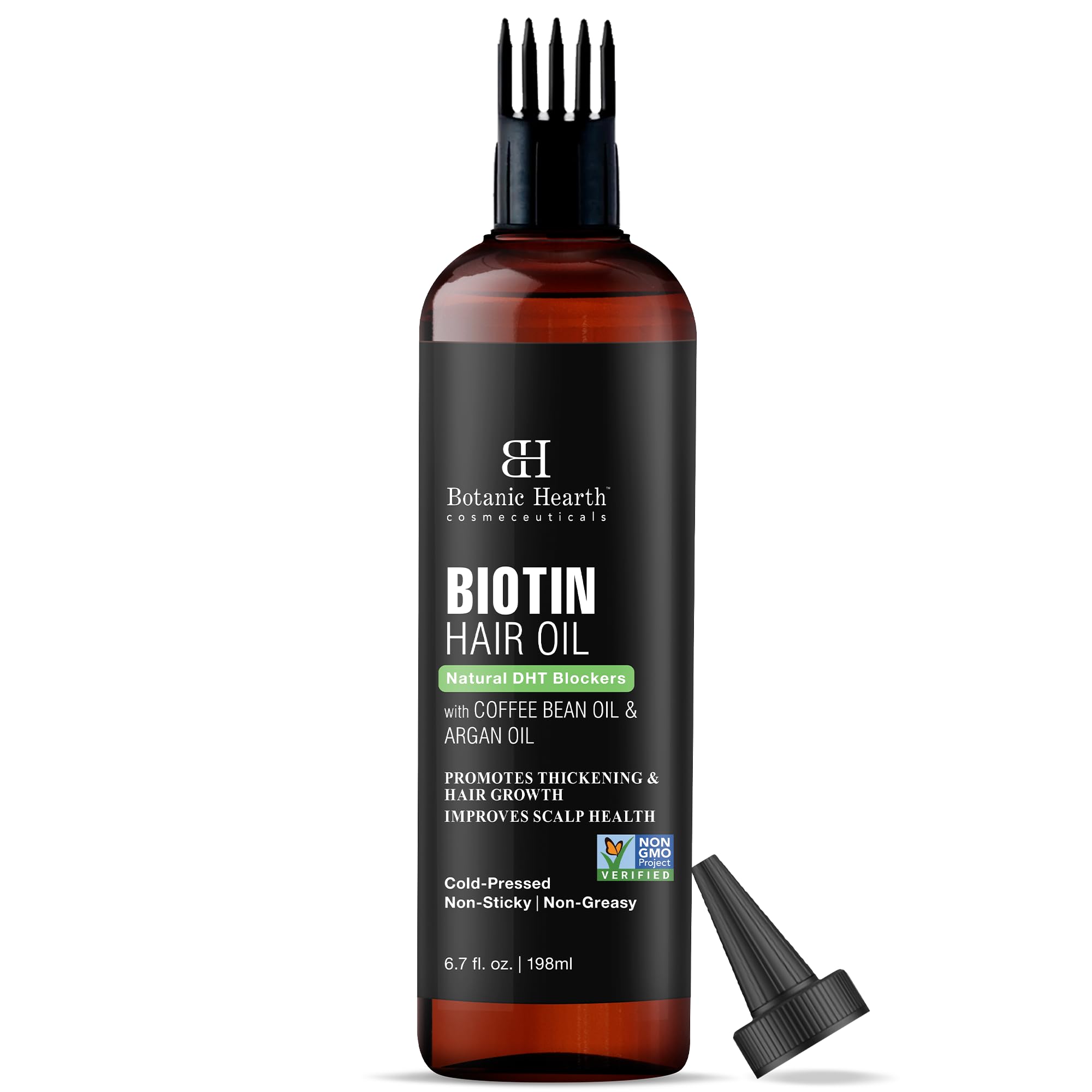 Aceite Capilar Botanic Hearth Con Biotina Para El Crecimiento Del Cabello Con Café Y Argán - Venta Internacional.