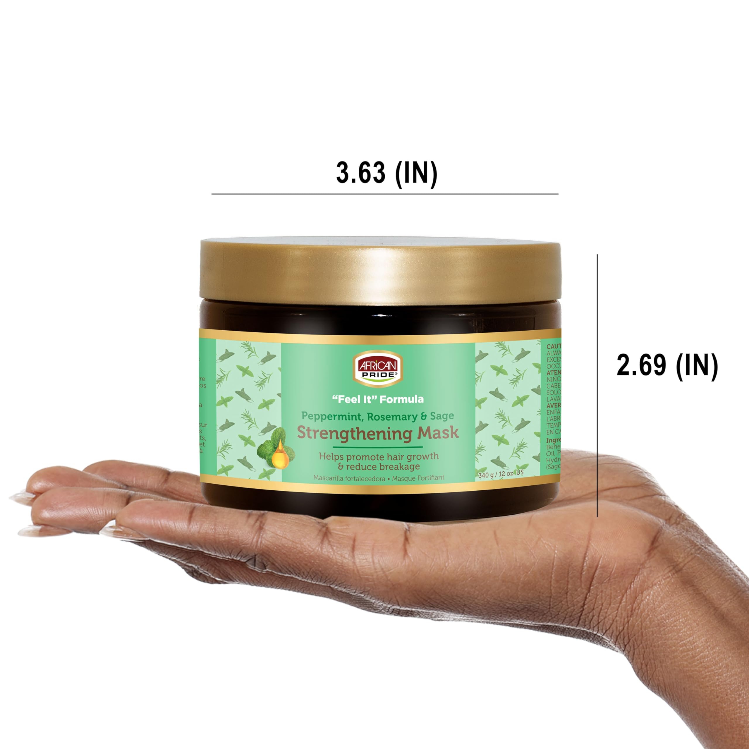 Foto 6 pulgar | Mascarilla Fortalecedora Del Cabello African Pride Feel It Formula 355 Ml - Venta Internacional.