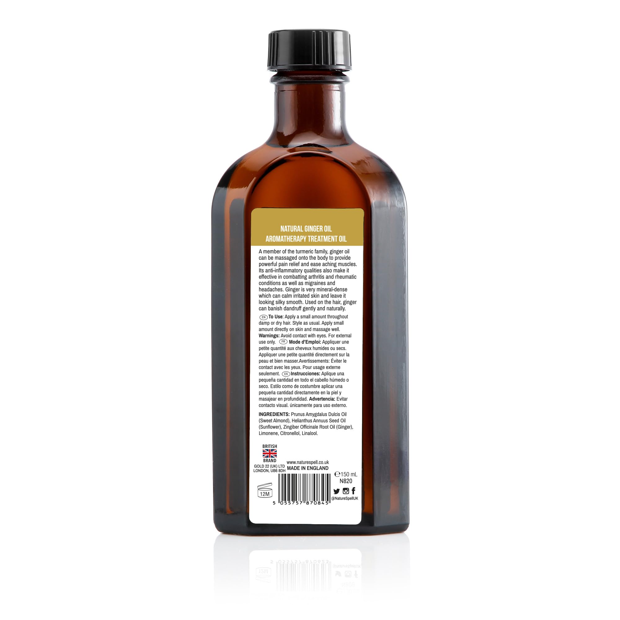 Foto 5 | Aceite De Jengibre Nature Spell Para Cabello Y Cuerpo, 150 Ml, Prediluido - Venta Internacional.