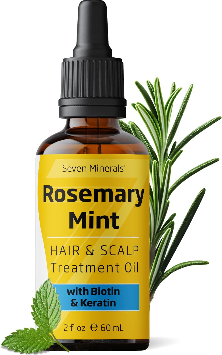 Aceite De Tratamiento Capilar Seven Minerals Rosemary Con Biotina 60 Ml - Venta Internacional.