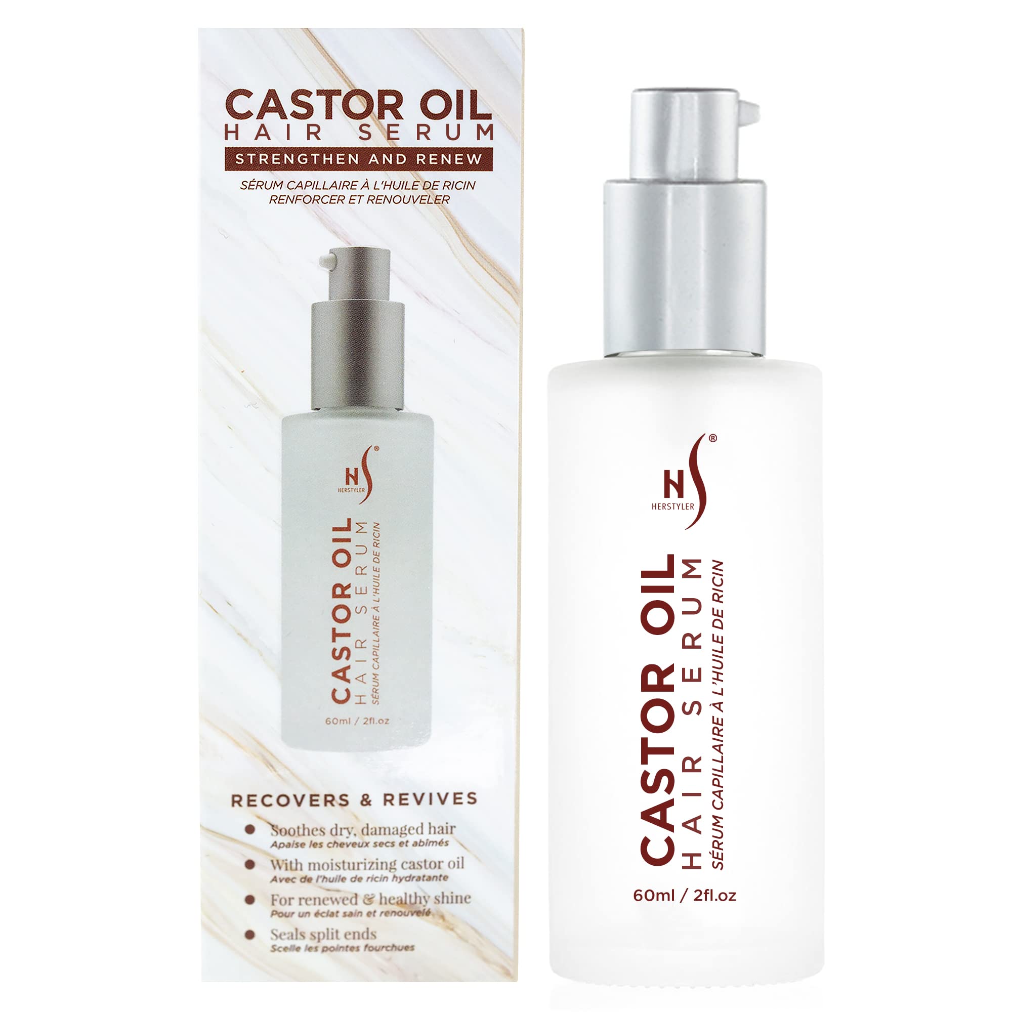 Foto 1 | Sérum Para El Cabello Herstyler Con Aceite De Ricino Con Vitamina E Para El Crecimiento Del Cabello - Venta Internaci