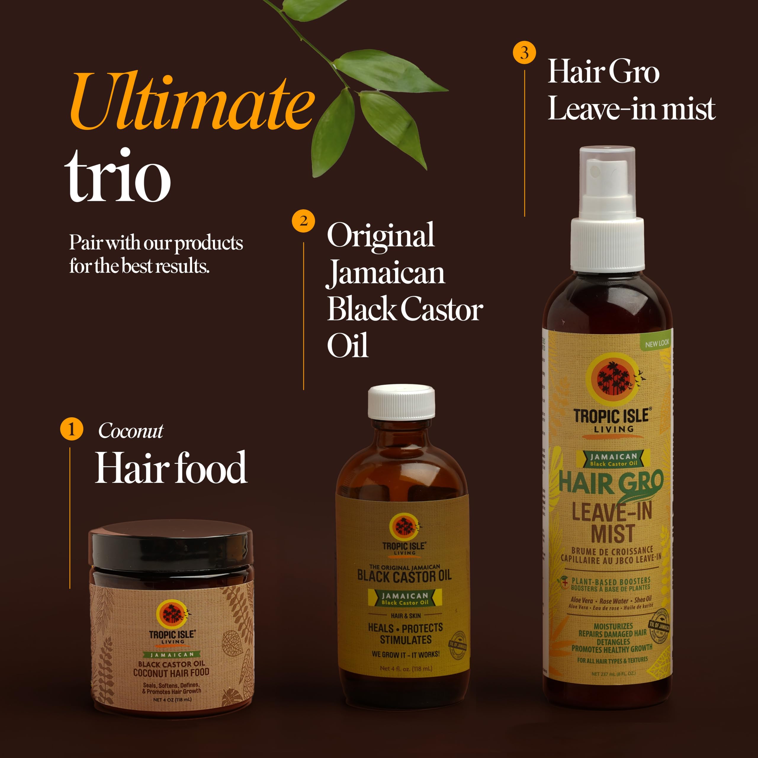 Foto 7 | Alimento Para El Cabello Tropic Isle Living Aceite De Ricino Negro Jamaicano, 120 Ml - Venta Internacional.