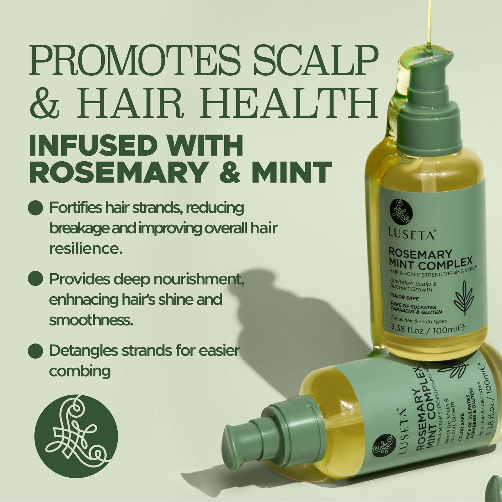 Foto 5 | Aceite Para El Crecimiento Del Cabello Luseta Rosemary Strengthening 100 Ml Color Sa - Venta Internacional.