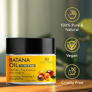 Foto 5 | Aceite Botanic Hearth Batana Para El Crecimiento Del Cabello, 100 Ml Con Batana Bu - Venta Internacional.