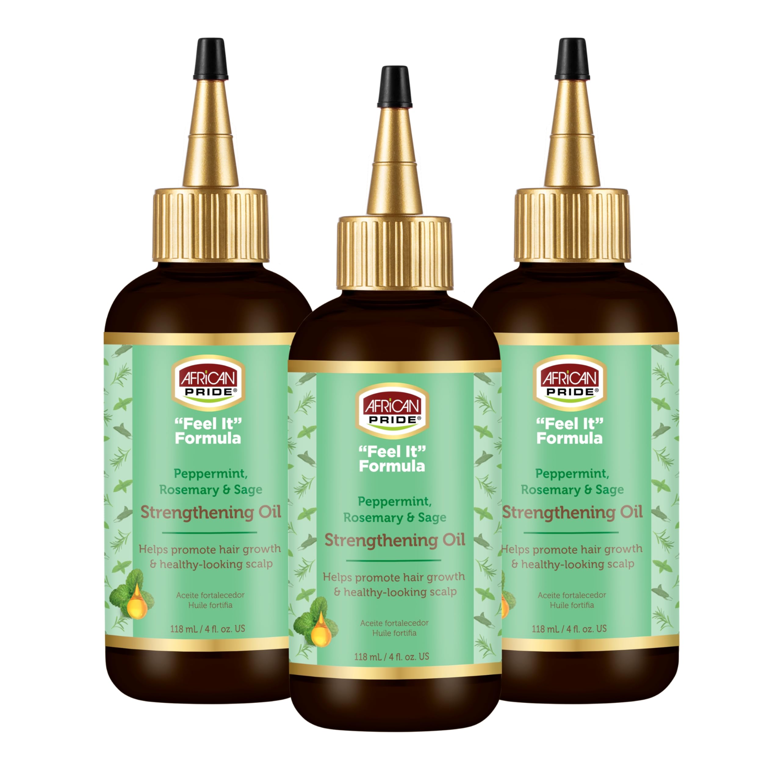 Foto 2 pulgar | Aceite Fortalecedor Del Cabello African Pride Feel It, 120 Ml, Paquete De 3 - Venta Internacional.