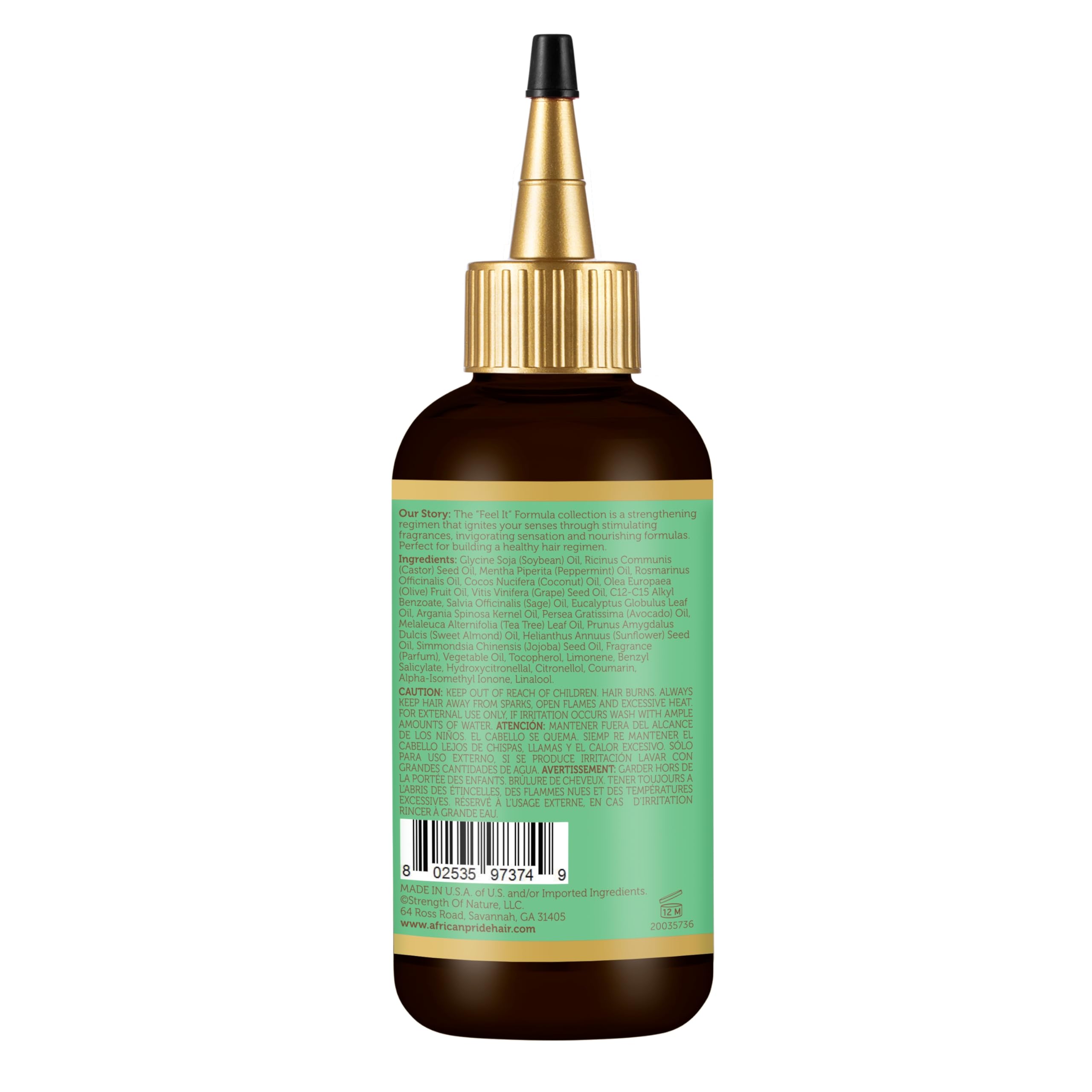 Foto 7 pulgar | Aceite Fortalecedor Del Cabello African Pride Feel It, 120 Ml, Paquete De 3 - Venta Internacional.