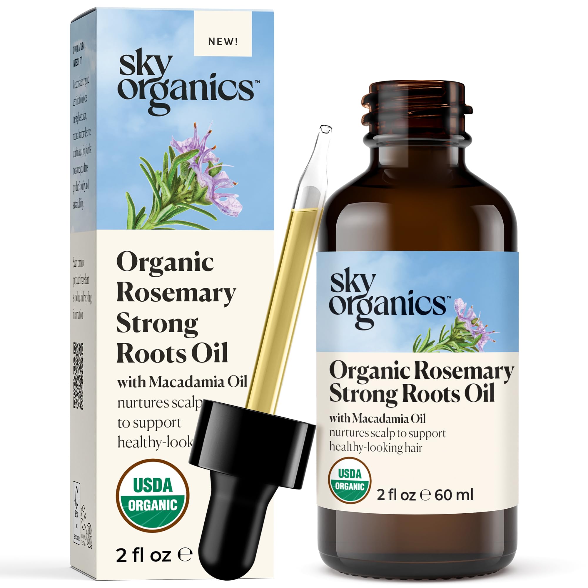 Foto 2 pulgar | Sérum Para El Crecimiento Del Cabello Sky Organics Organic Rosemary 60 Ml - Venta Internacional.