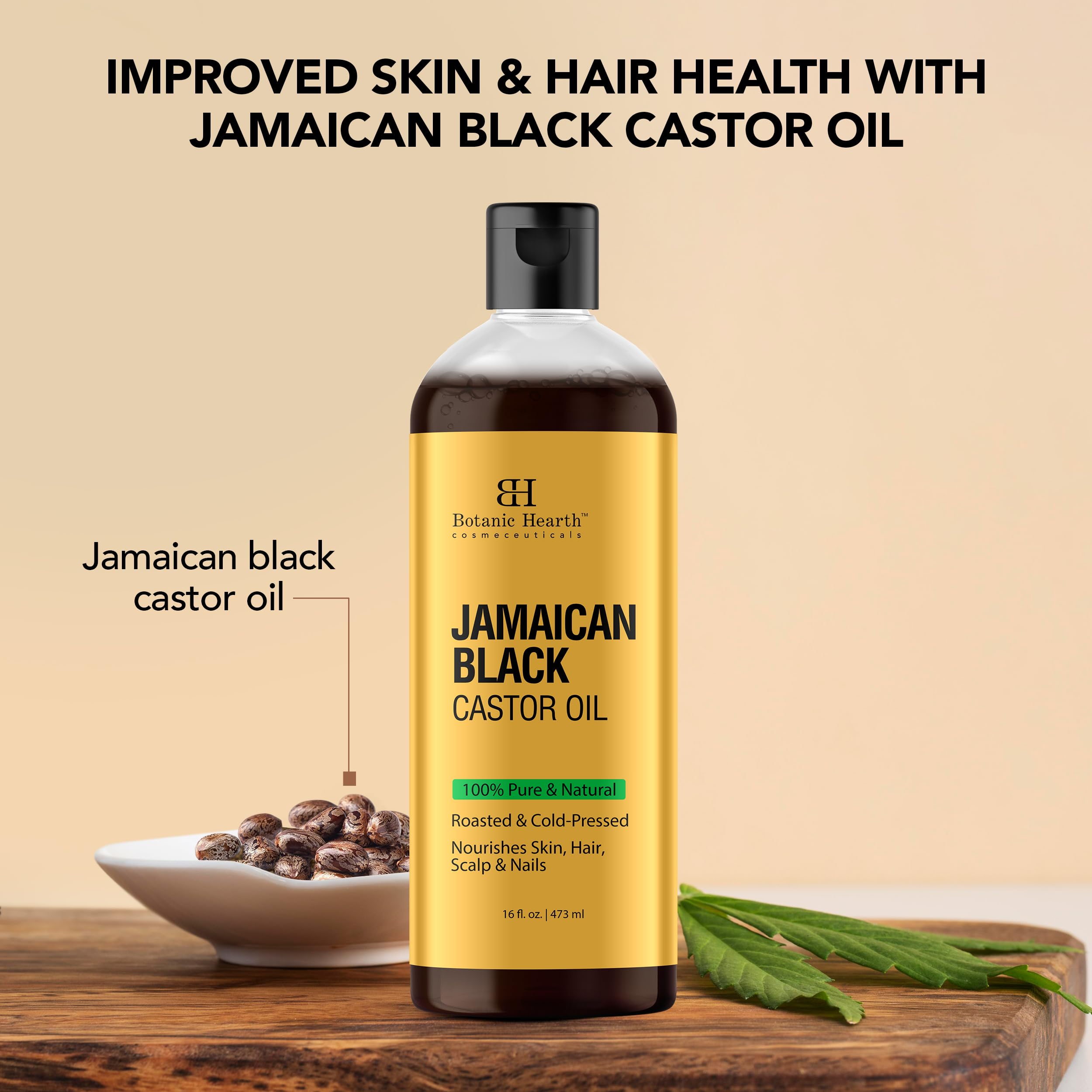 Foto 5 | Aceite De Ricino Negro Jamaicano Botanic Hearth 480 Ml Hair & Skin C - Venta Internacional.