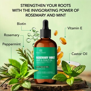 Foto 4 | Aceite Fortalecedor Del Cuero Cabelludo Botanic Hearth Rosemary Mint 60 - Venta Internacional.