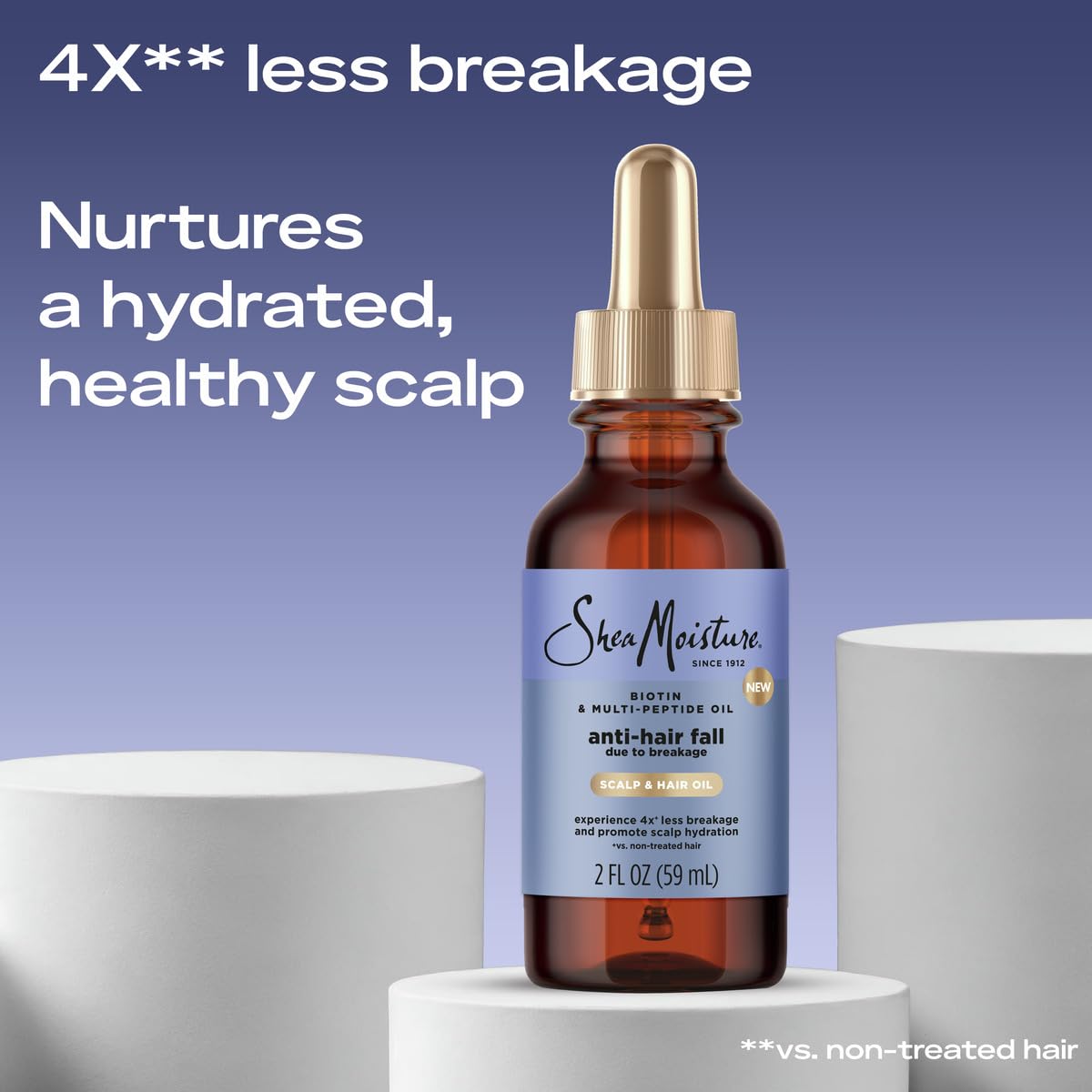 Foto 2 | Aceite Para Cuero Cabelludo Y Cabello Sheamoisture Contra La Caída Del Cabello Con Biotina 60 Ml - Venta Internacional.