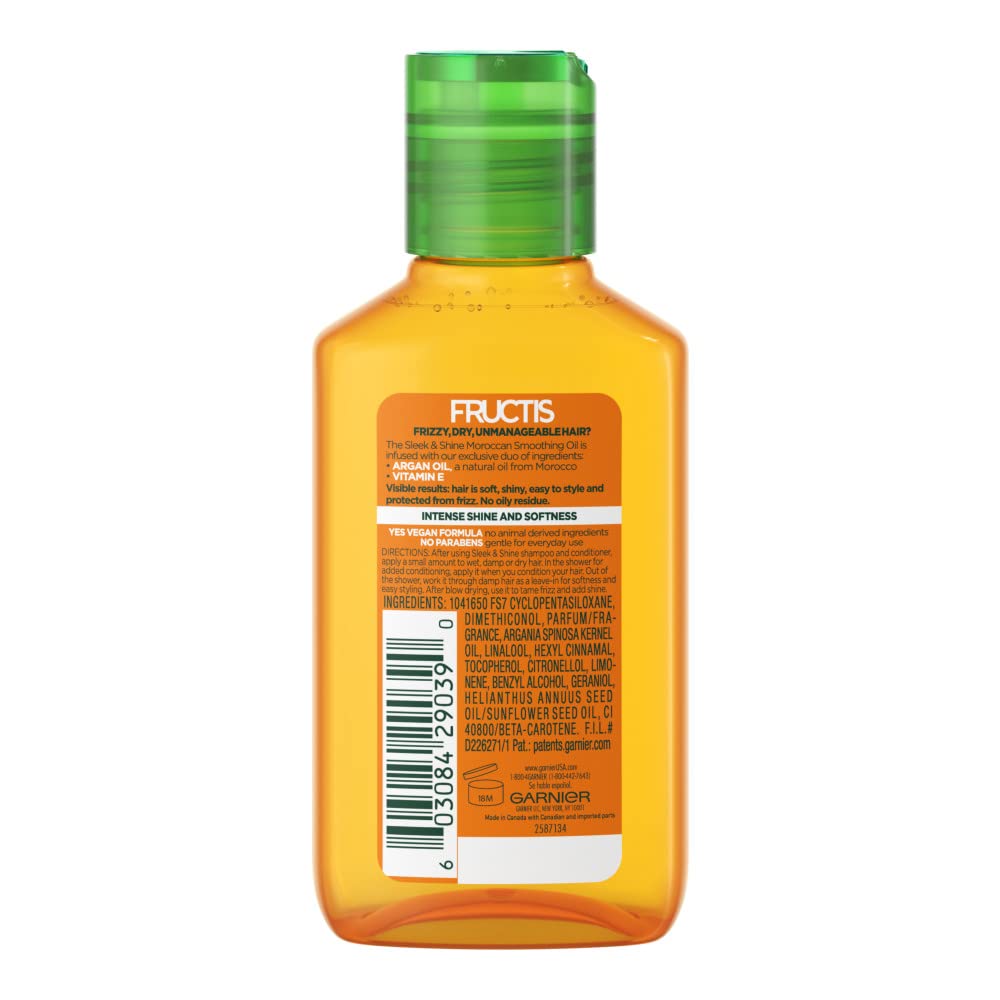 Foto 3 pulgar | Aceite Capilar Garnier Fructis Sleek & Shine Moroccan Argan 110 Ml - Venta Internacional.