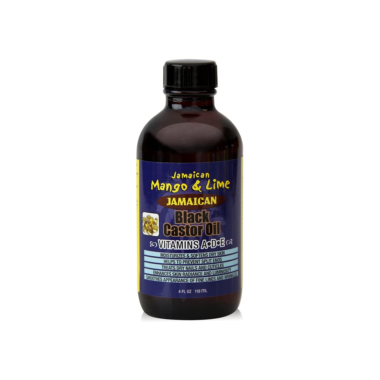 Foto 2 pulgar | Aceite Jamaicano De Mango Y Lima, Vitaminas Ade, Ricino Negro, 118 Ml - Venta Internacional.