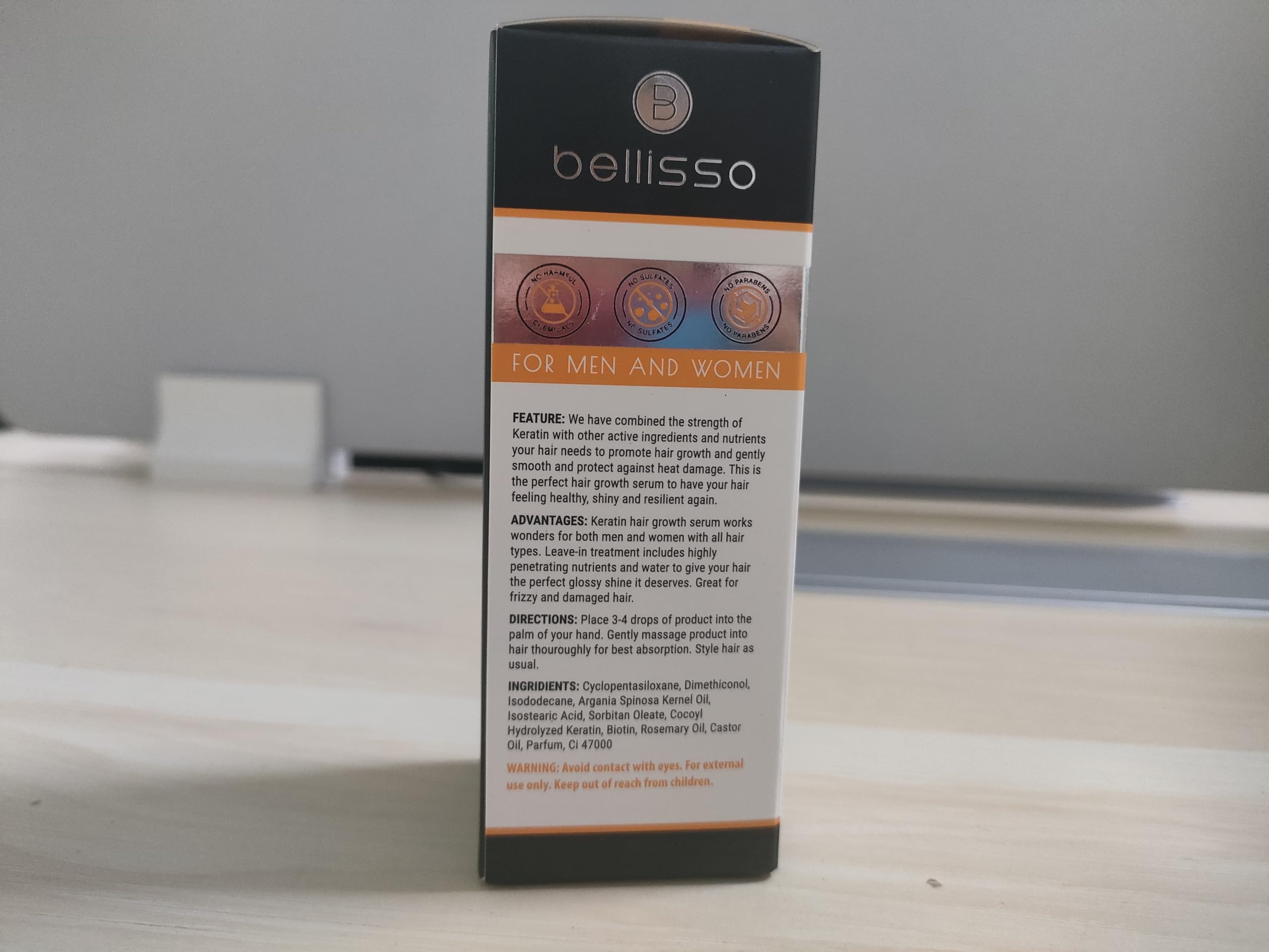 Foto 8 pulgar | Sérum Capilar Bellisso Queratina Protección Contra El Encrespamiento - Venta Internacional